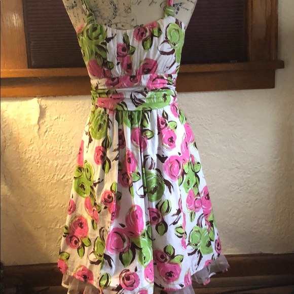 A floral sundress. - Picture 1 of 4